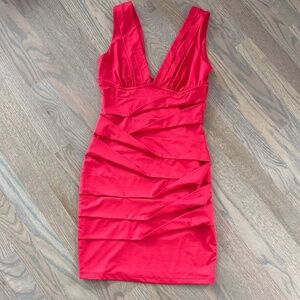 Soho red bodycon dress Size S